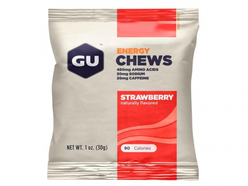Energetické bombony GU Chews 30 g-strawberry
