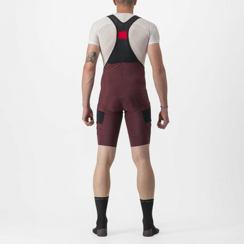 Castelli Unlimited Cargo Bibshorts Red