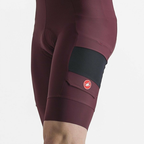 Castelli Unlimited Cargo Bibshorts Red